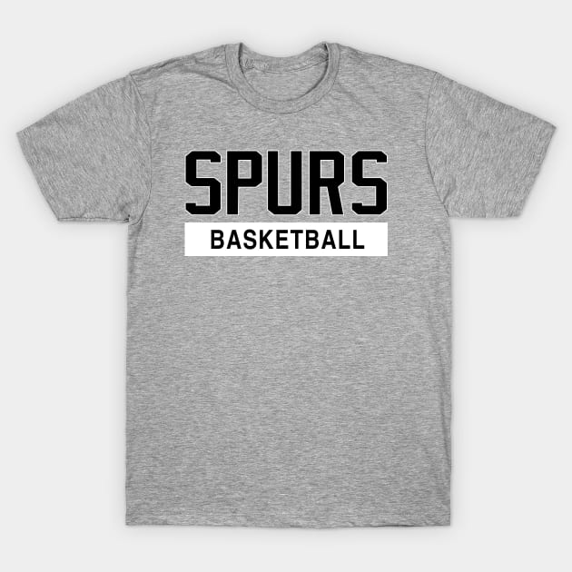 Spurs Basketball T-Shirt by Buff Geeks Art